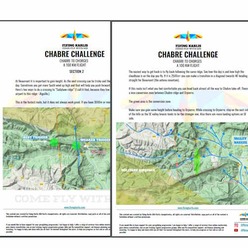 Chabre challenge - guide to a 100 km flight from Chabre France a step by step explenation about valley winds thermals convergance