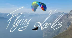 Flying Karlis SIV school over Lake Garda — the team behind the school and the Chabre Challenge XC route.
