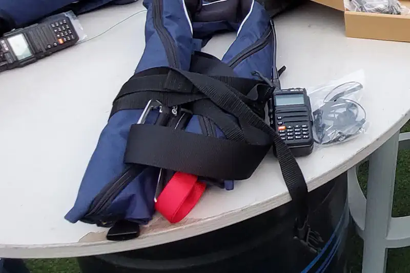 Radios included on the Flying Karlis SIV course over Lake Garda, Italy.